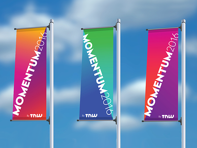 TNW • Momentum Conference branding flags momentum new york visual identity