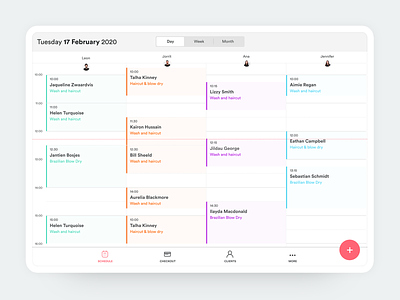 Salonized • Scheduling app design appointment calendar checkout scheduling tablet ui design ux design