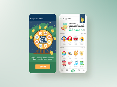 In-app Store UI & Gamification Elements app app design design gamification in app purchase design mobile app mobile design ui ui design
