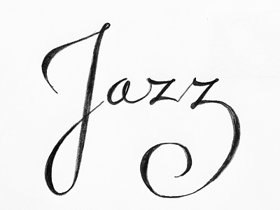 Type39 doodle graphic design jazz lettering script sketch type typography
