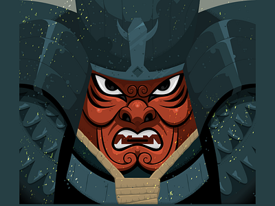 Samurai Mask illustration