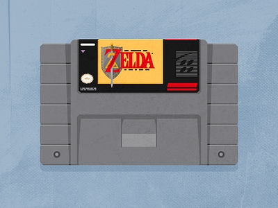 SNES Cartridge cartridge illustration link nintendo nostalgia snes super zelda