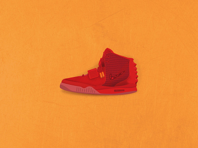 Yeezy 2 illustration gold illustration product sneaker vector