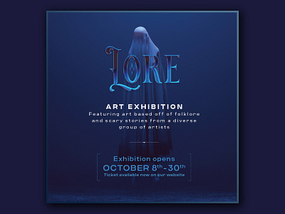 & Gallery Lore Art Exhibition Flyer Design character design illustration