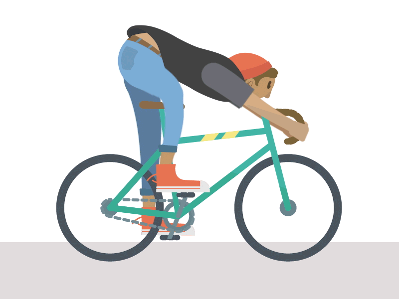 I want to ride my bicycle after effects animation bicycle character animation gif