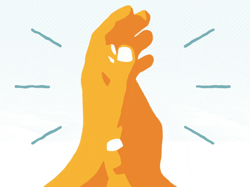 National Health Center Week animation clapping gif hands healthcare medical rotoscope