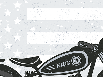 Ride - Always Summer teaser bike flag illustration motorcycle usa