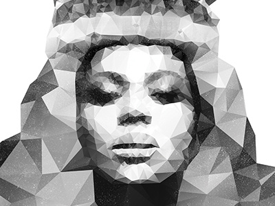 Queen Bey beyonce illustration low poly polygon prism sorry