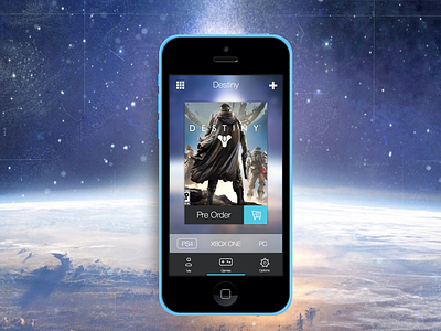 Gaming app app destiny game gaming iphone photoshop sketch