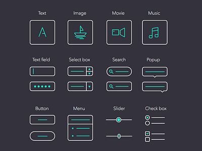Wireframe elements