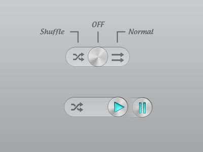 Miniplayer buttons pause play player shuffle stop