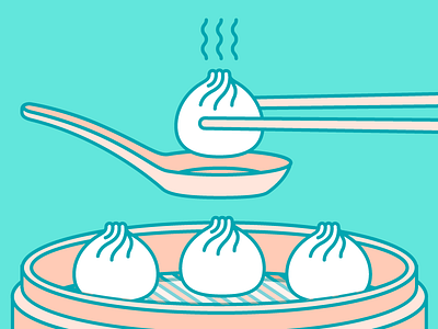 Updated soup dumplings dumpling food illustration siu leong bao vector xiao long bao xiaolongbao