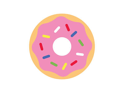 Donut dessert donut icon illustration vector