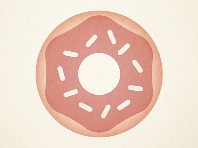Textured donut donut doughnut icon illustration sprinkles texture vector