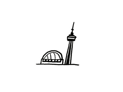 CN Tower canada cn cn tower cntower illustration landmark rogers centre sky dome toronto