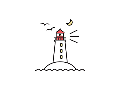 Peggy's Cove Lighthouse canada canadian east coast icon illustration lighthouse nova scotia vector