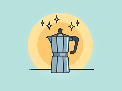Good morning brew caffeine coffee coffee pot icon illustration moka morning pot vector