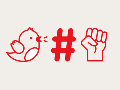 Fat Lil' Twitterbird bird fist hashtag icons illustration plane twitter twitterbird vector