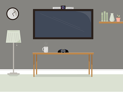 Video Conference Illustration conference illustration room vector video