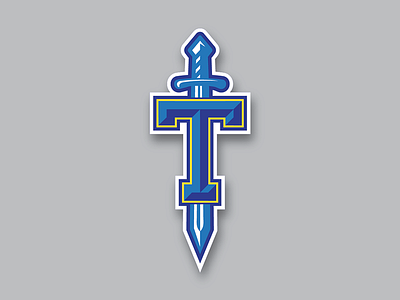 Triton T logo design sports design