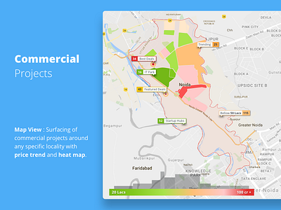 Commercial Projects Map View Concept