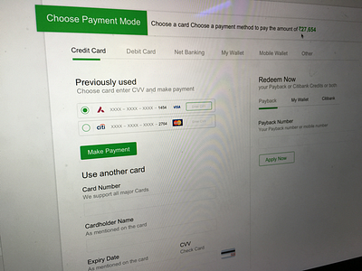 Payment Page payments web