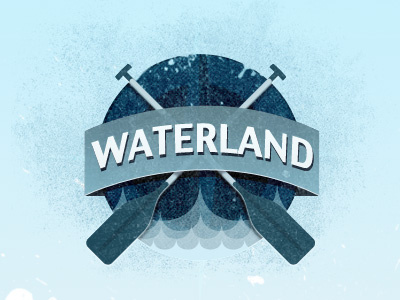 Waterland Logo design icon logo texture