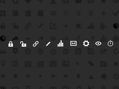 Iconset glyphs icon icons iconset supersteil ui
