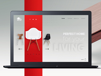 Furniture Producer branding design ux web website
