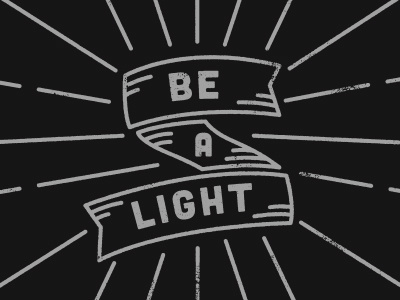 Be A Light ijm illustration international justice mission justice light line art typography