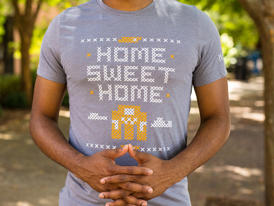 Home Sweet Home Shirt cross stitch knoxville lettering shapes stitch tennessee tn type typography university of tennessee vector