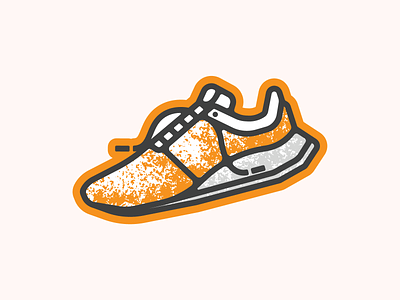 Sprint for the Print 5K 5k design illustration knoxville laces lettering run running shoe sprint tennessee tn type typography