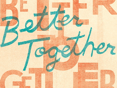 Better Together ebook halftone type typography vintage