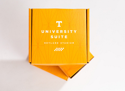 University Suite Boxes box football knoxville logo packaging packaging design shapes suite swag tennessee tn type university of tennessee