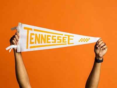 Tennessee Pennants knoxville lettering pennant print tennessee tn type typography vintage