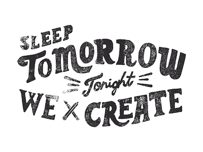 Createathon coffee creative exacto knife handlettering handtype lettering pencil type typography vector