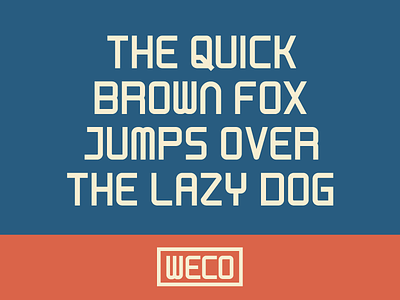 WECO Font columbia fonts illustrator lettering sc signage south carolina type typography