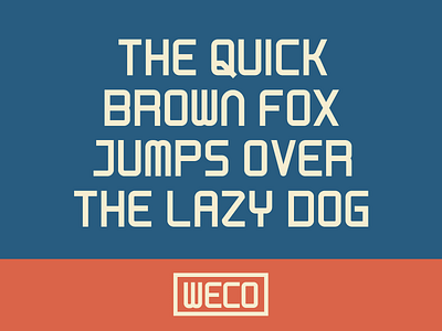 WECO Font