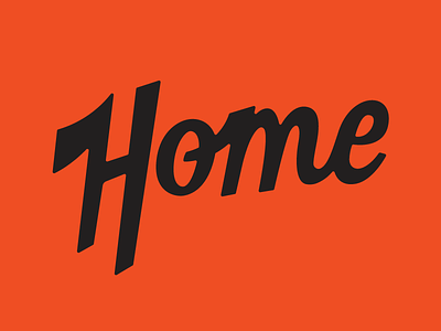 Home Sweet Home pt. I custom home lettering script tennessee type typography