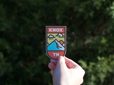 Knox TN stickers clouds knox knoxville mountains sticker sun tennessee tn