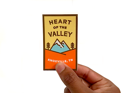 Heart of the Valley Sticker heart of the valley knox knoxville mountains sticker tennessee tn trees