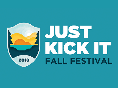 Just Kick It v. II fall festival lettering type typography