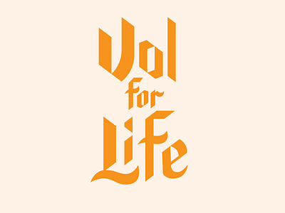 VFL handtype illustration knoxville lettering tennessee tn typography vfl vols