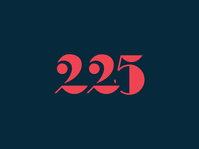 225th Anniversary pt. II 2 5 anniversary knoxville lettering numbers tennessee typography