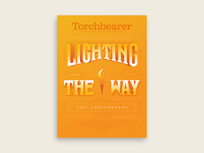 Torchbearer pt I 225 years anniversary handlettering illustration knoxville lettering light magazine magazine design tennessee tn torch torchbearer type typography university of tennessee