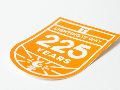 225th Anniversary Final pt. I branding design illustration knoxville sticker tennessee tn type university of tennessee vector