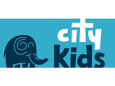 City Kids Wall Branding pt. II city elephant illustration kids kids art kids illustration knoxville smile tennessee