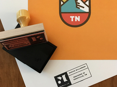 MAWILL CO Stamp branding design ink knox knoxville logo stamp tennessee tn