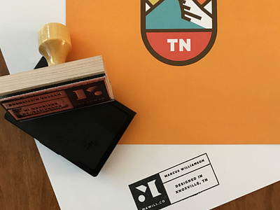 MAWILL CO Stamp branding design ink knox knoxville logo stamp tennessee tn