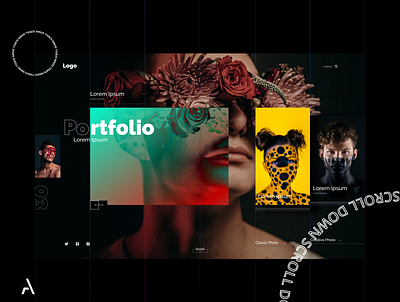 Portfolio Website for Photographer adobe app behance design dribbble illustration minimal ui ui ux uidesign uiux ux web web design web app web design web development web site webdesign website